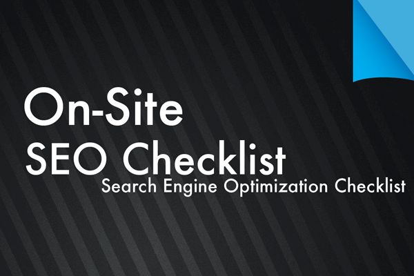 on-site on-page seo checklist
